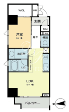 ベルファース本郷弓町 510 間取り図
