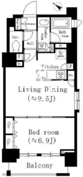 アーバネックス神保町 1204 間取り図