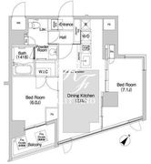 BPRレジデンス渋谷 802 間取り図