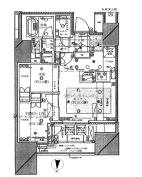 ディアナコート文京本郷台 1001 間取り図