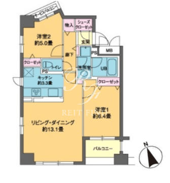 カスタリア茅場町 201 間取り図