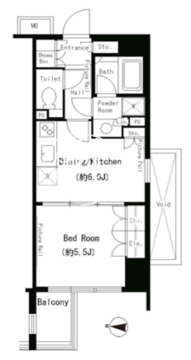 パークアクシス目黒本町 402 間取り図