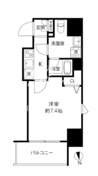 プレール・ドゥーク浅草橋 601 間取り図