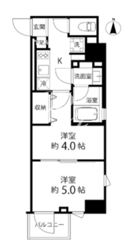 デルックス池袋 1003 間取り図