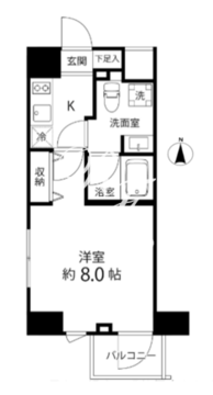 デルックス池袋 1101 間取り図