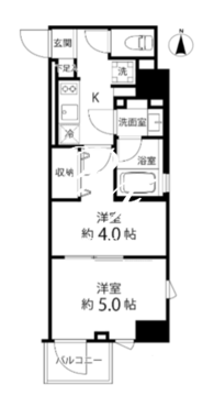 デルックス池袋 503 間取り図
