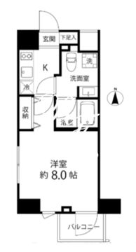 デルックス池袋 601 間取り図