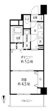 デュオステージ白金高輪 603 間取り図