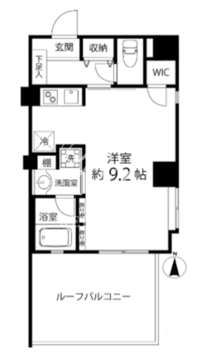 デュオステージ白金高輪 605 間取り図