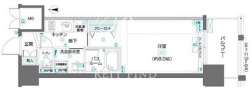 ズーム東陽町 605 間取り図