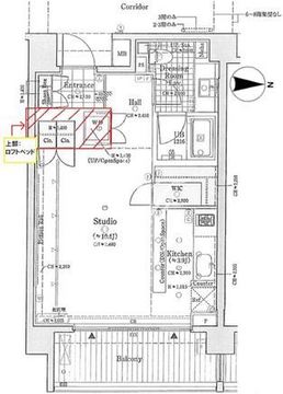イクサージュ目黒 617 間取り図