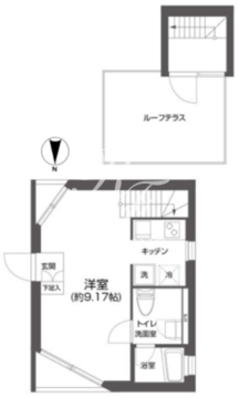 プラティーク白金 502 間取り図