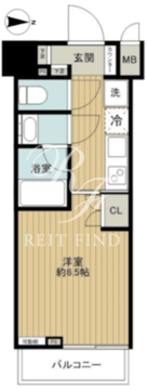 ズーム品川南 1304 間取り図