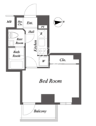 ルクレ住吉 604 間取り図