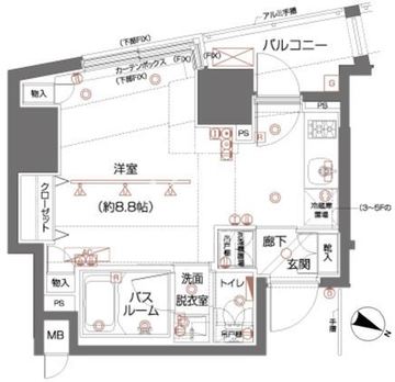 ズーム都立大学 602 間取り図