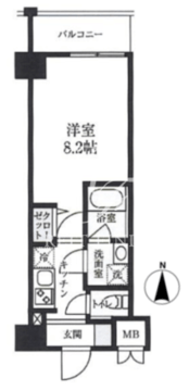 エスレジデンス押上パークサイド 403 間取り図