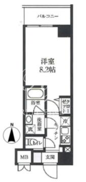 エスレジデンス押上パークサイド 406 間取り図