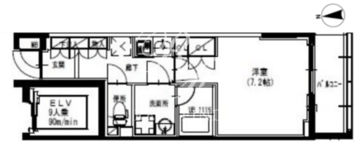 エスレジデンス曳舟 703 間取り図