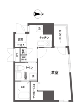 クローバーステイ秋葉原 1103 間取り図