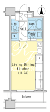 レジディア西麻布 411 間取り図