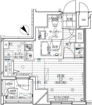 レガリス銀座イースト 703 間取り図