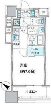 プレミスト月島 304 間取り図