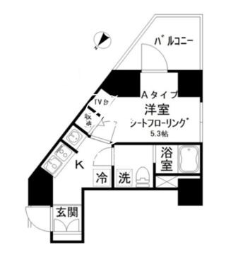 アイディ西五反田 801 間取り図
