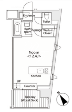 イプセ学芸大学 308 間取り図