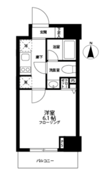 グロースメゾン亀戸 404 間取り図