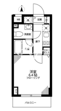 グロースメゾン亀戸 703 間取り図