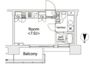 カスタリア戸越 411 間取り図