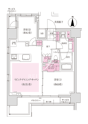 ディームス木場 801 間取り図