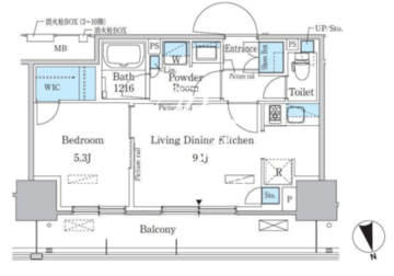 パークアクシス東陽町・親水公園 514 間取り図