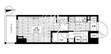ステージグランデ上野松が谷 1303 間取り図
