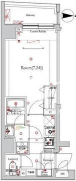 フェルクルールプレスト浅草 5F 間取り図