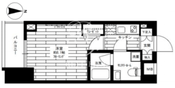 グランドコンシェルジュ亀戸 1002 間取り図
