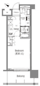 BPRレジデンス三田伊皿子坂 306 間取り図