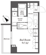 ブライズ白金台 401 間取り図