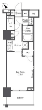 ザ・レジデンス赤坂檜町 411 間取り図