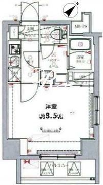 ベルシード東向島 503 間取り図