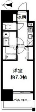 エステムプラザ東京ライズ 1001 間取り図