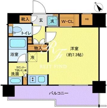 ジェノヴィア水天宮前スカイガーデン 303 間取り図
