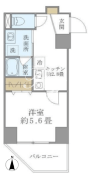 プラッツ両国 602 間取り図