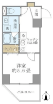 プラッツ両国 802 間取り図