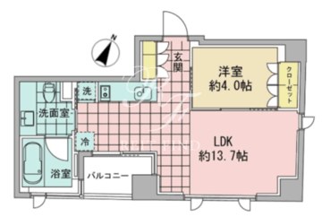 アズ日本橋人形町 703 間取り図
