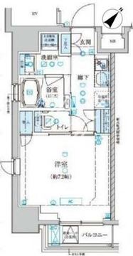 ベルシード門前仲町 1101 間取り図