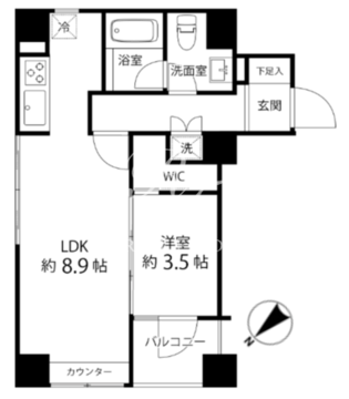 ハイリーフ上野 601 間取り図