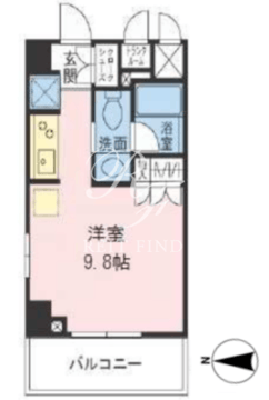 ザパームス両国 403 間取り図
