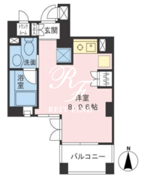 ザパームス両国 708 間取り図