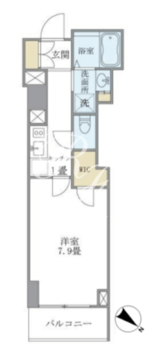 プランドール水天宮 802 間取り図